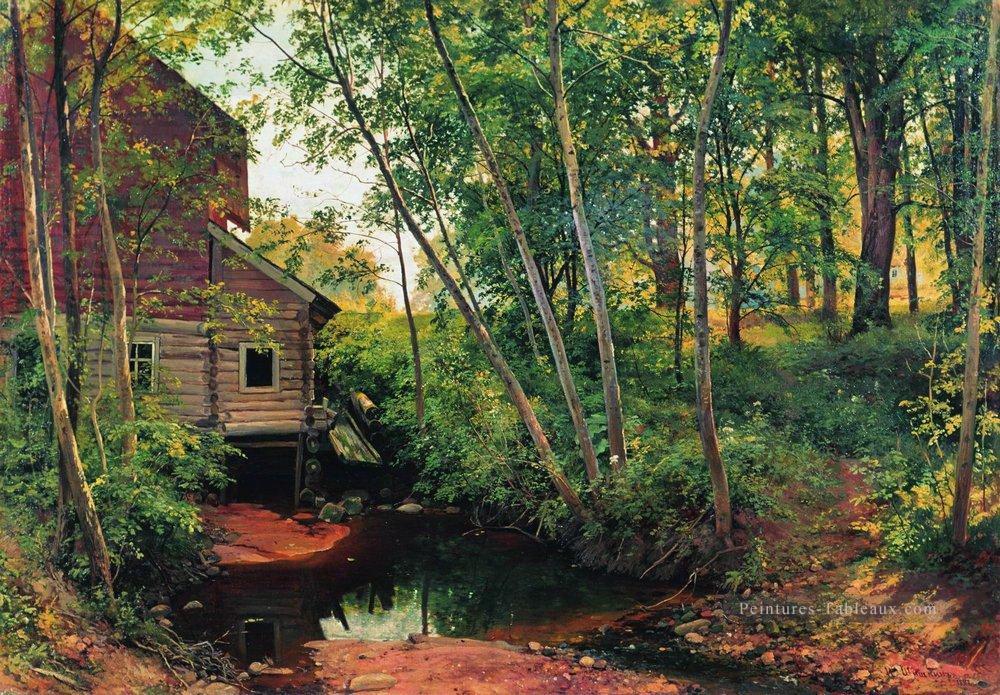 moulin dans la forêt preobrazhenskoe 1897 paysage classique Ivan Ivanovich Peintures à l'huile